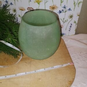 Elegant Green Glass Vase